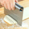 Stainless Steel Pastry Spatulas Cutter With Scale Pizza Dough Scraper Fondant Cake Decoration Tools Baking Kitchen Accessories Dough Cake Stainless Steel Pizza Flour Tool Cutter Chopper Scraper