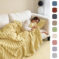 Soft Wind Bubble Velvet Blanket Warm Solid Rabbit Fur Blankets Double-sided Thickening Cover Throw Warm Fur Blanket
