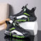 Autumn And Winter Non-slip Outdoor New Rotating Buckle Children's Waterproof Leather Basketball Shoes - Image 2